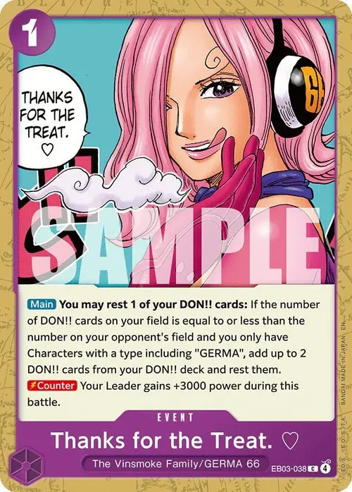 Thanks for the Treat. card art