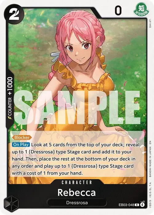 Rebecca card art