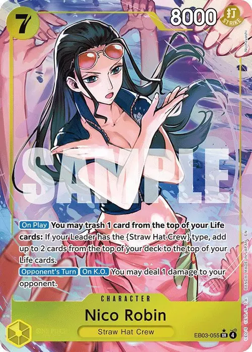 Nico Robin (055) (Alternate Art) card art