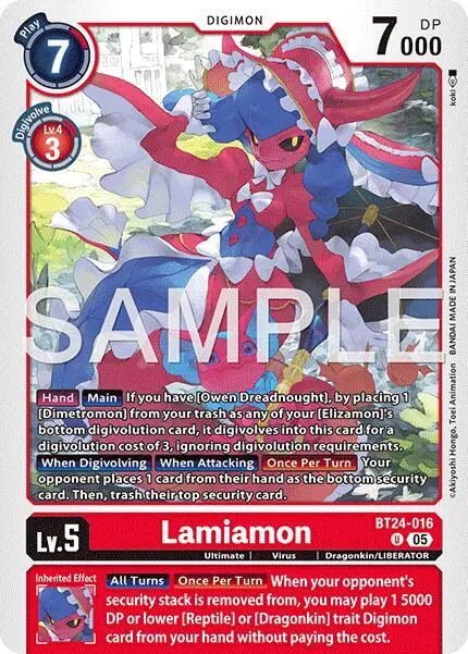 Lamiamon card art
