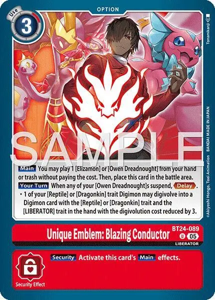 Unique Emblem: Blazing Conductor card art