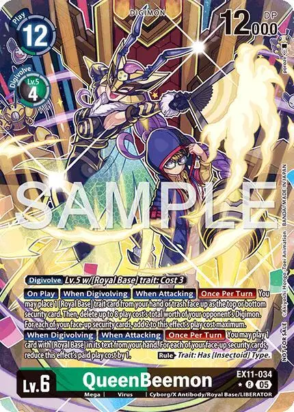 QueenBeemon (Box Topper) card art
