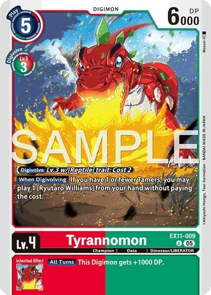 Tyrannomon card art