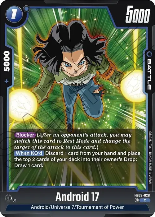 Android 17 card art