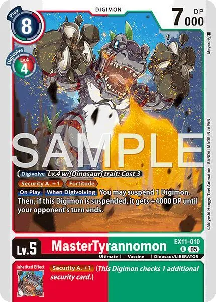 MasterTyrannomon card art