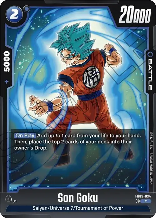Son Goku card art