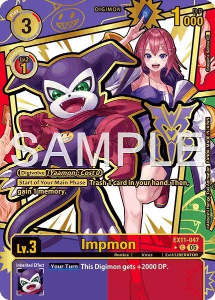 Impmon (Rare Pull) card art