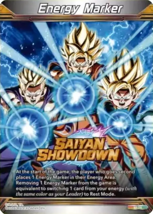 Energy Marker - Saiyan Showdown (M-28) card art