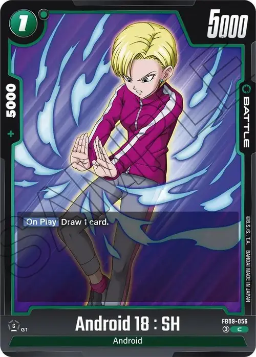 Android 18 : SH card art