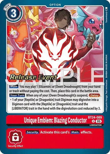 Unique Emblem: Blazing Conductor card art