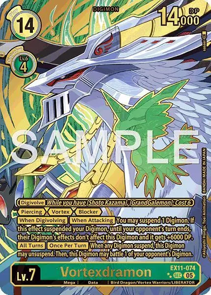 Vortexdramon (Rare Pull) card art