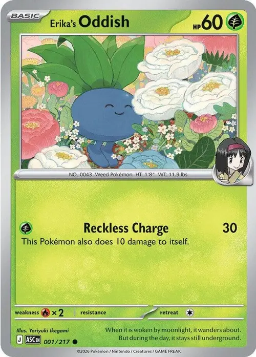 Erika's Oddish card art