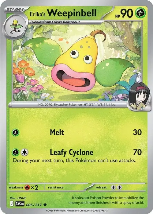 Erika's Weepinbell card art