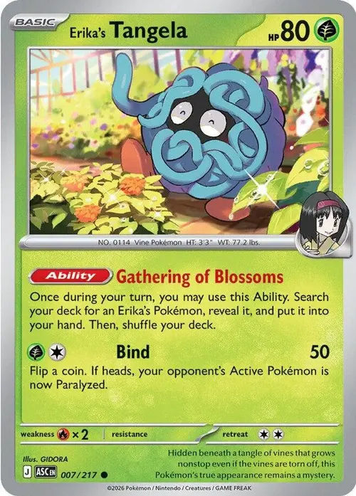 Erika's Tangela - 007/217 card art