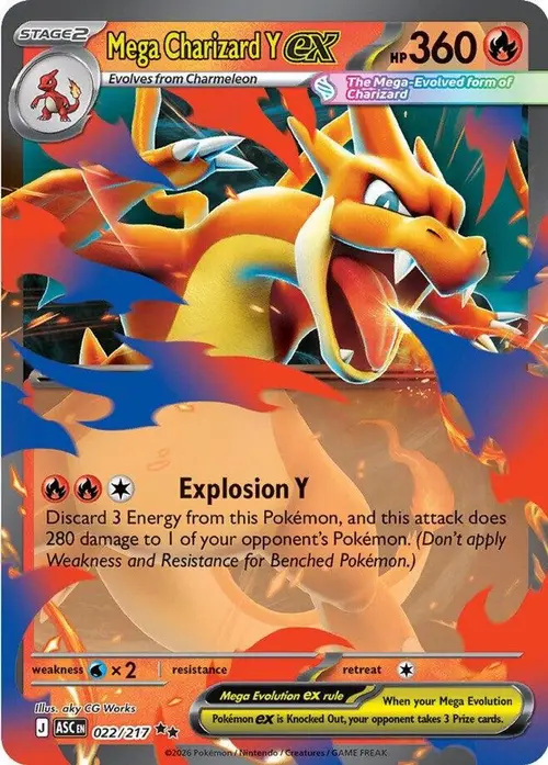Mega Charizard Y ex - 022/217 card art
