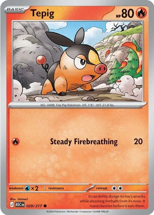 Tepig card art