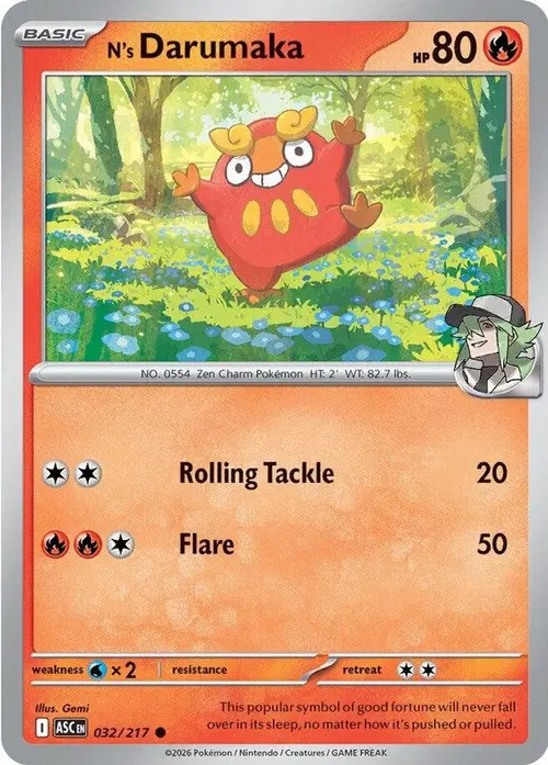 N's Darumaka card art