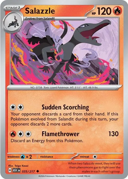Salazzle - 035/217 card art