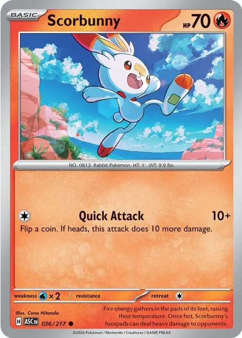 Scorbunny - 036/217 card art