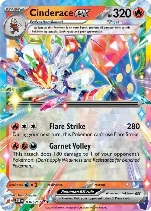 Cinderace ex card art