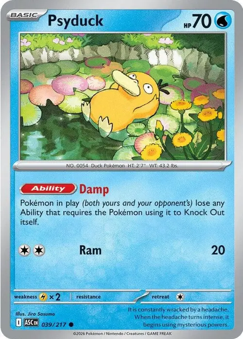 Psyduck - 039/217 card art