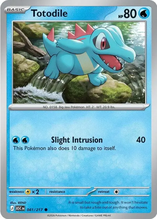 Totodile card art