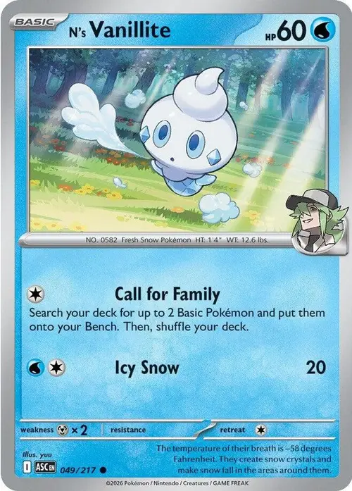 N's Vanillite card art
