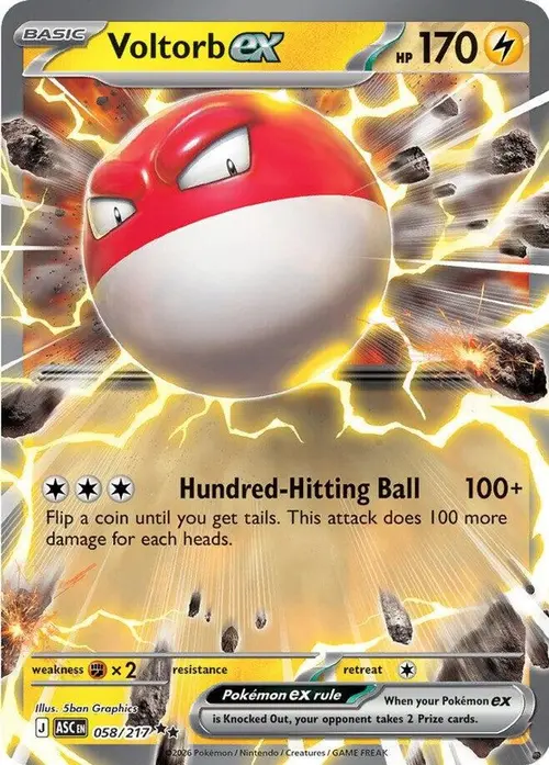 Voltorb ex card art
