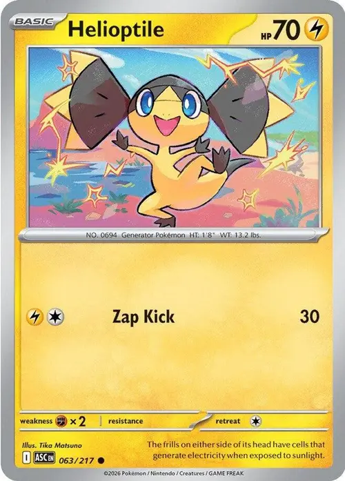 Helioptile card art