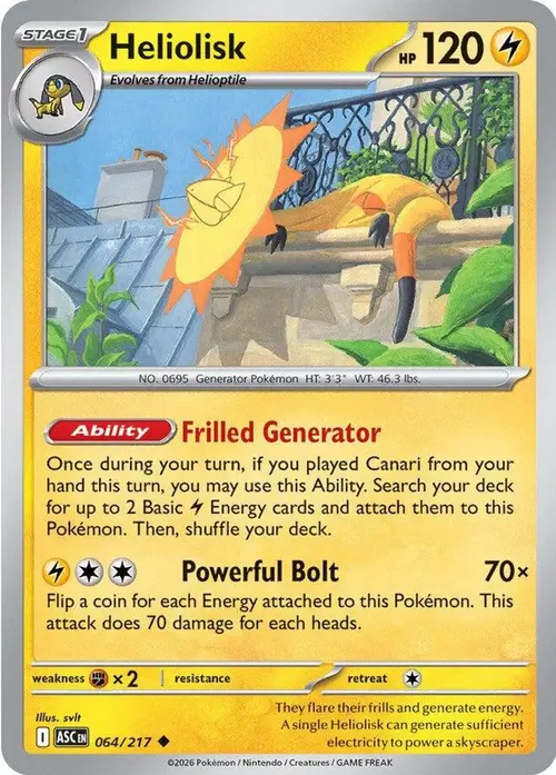 Heliolisk - 064/217 card art
