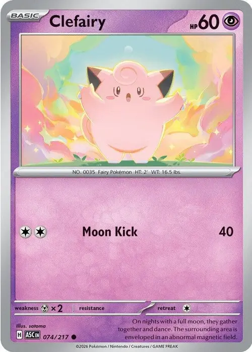 Clefairy card art