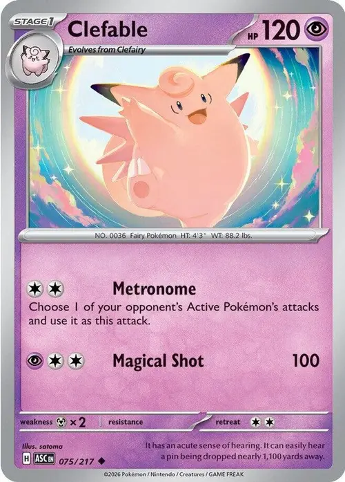 Clefable card art