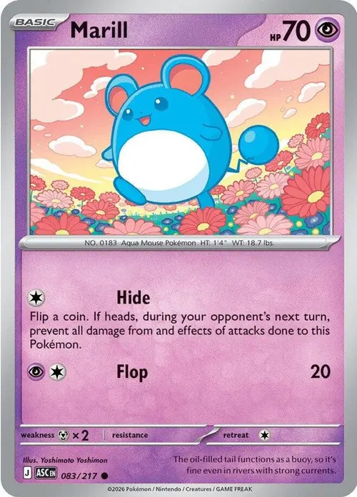 Marill - 083/217 card art