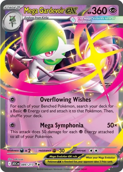 Mega Gardevoir ex card art