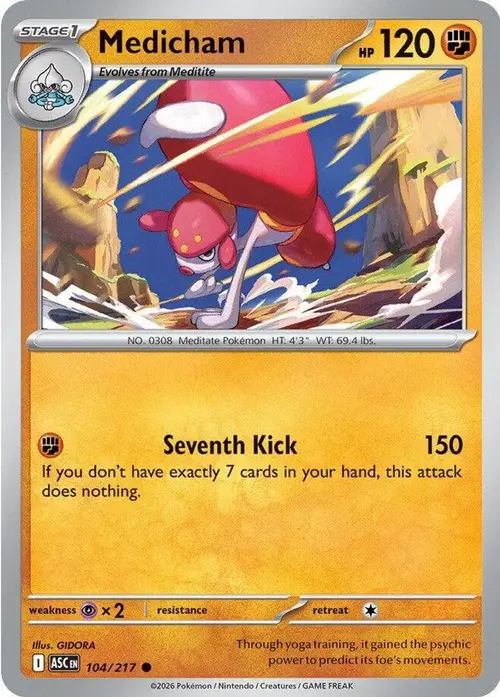 Medicham - 104/217 card art