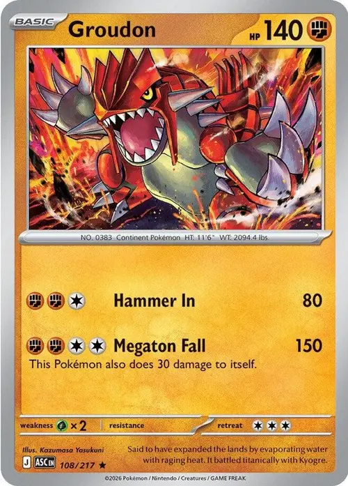Groudon card art