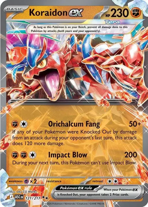 Koraidon ex card art