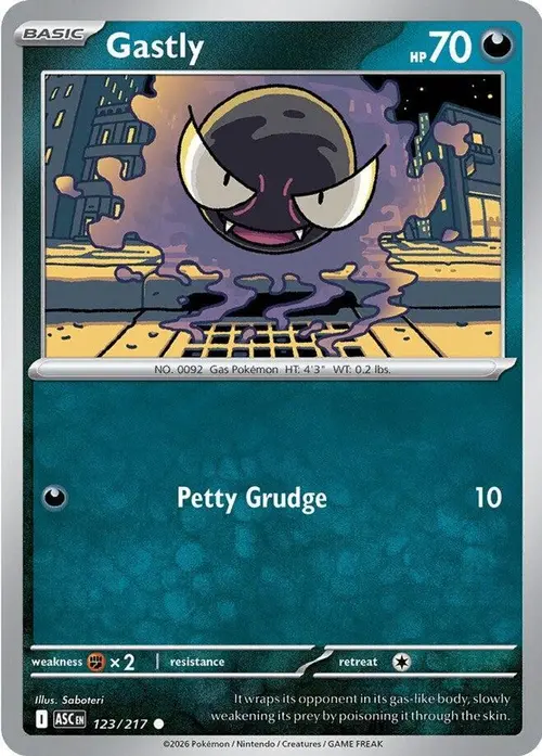 Gastly card art