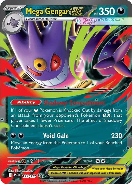 Mega Gengar ex - 125/217 card art