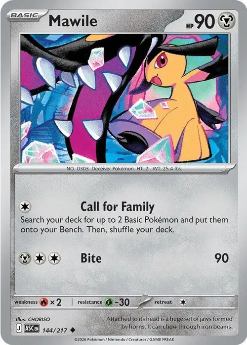 Mawile - 144/217 card art