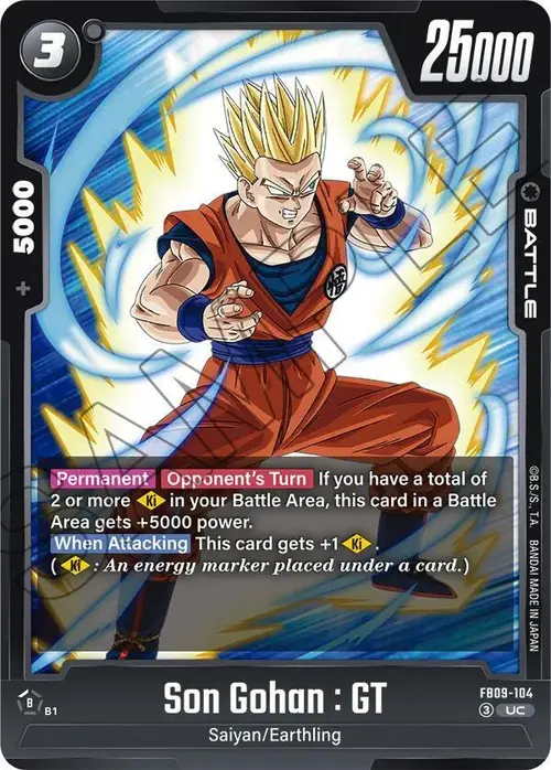 Son Gohan : GT card art