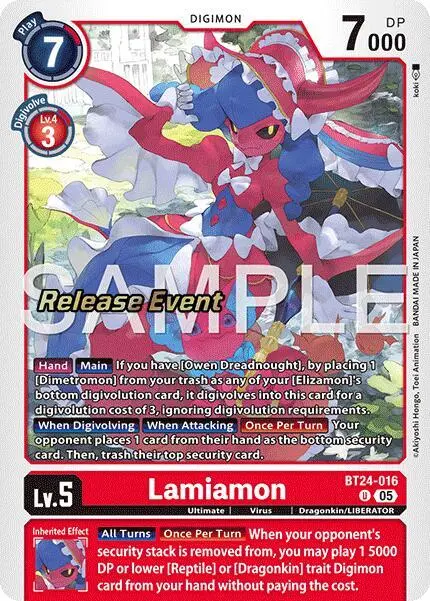 Lamiamon card art