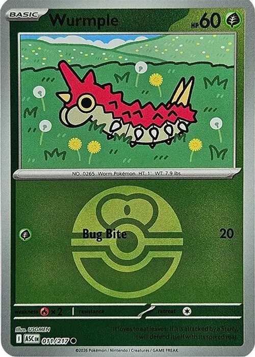Wurmple (Love Ball) card art