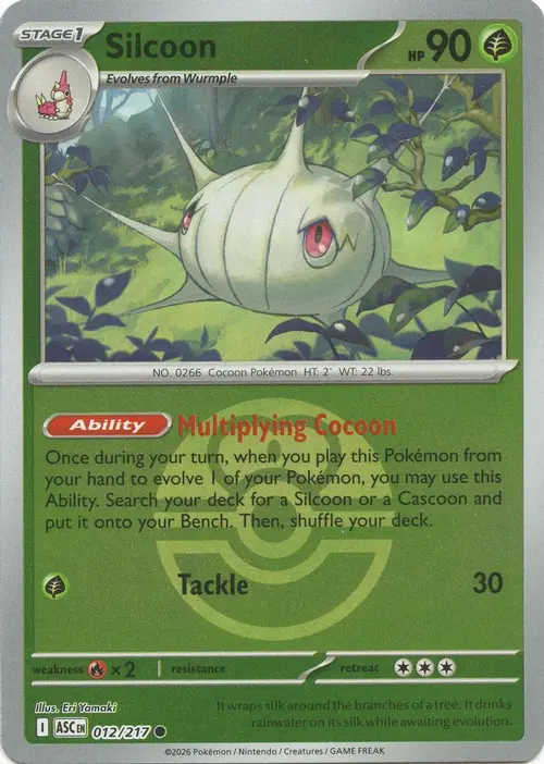 Silcoon (Love Ball) card art