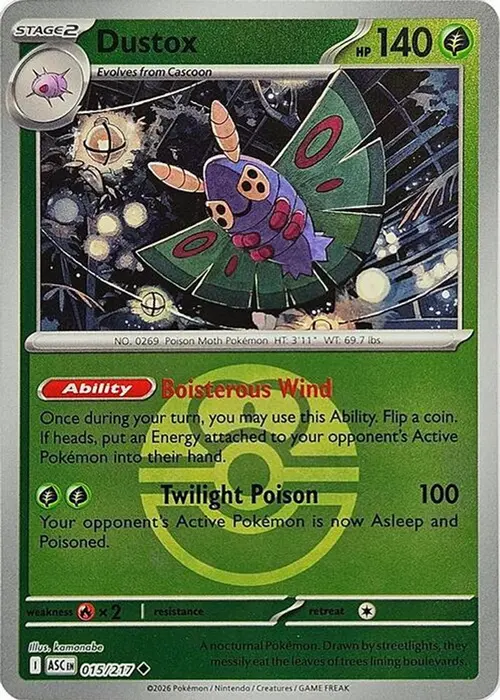 Dustox - 015/217 (Love Ball) card art