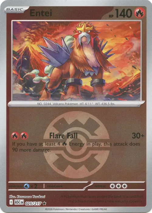 Entei (Quick Ball) card art