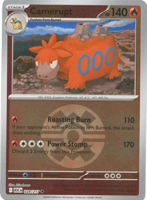 Camerupt (Quick Ball) card art