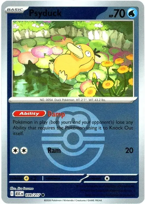 Psyduck - 039/217 (Love Ball) card art