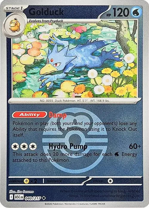 Golduck (Love Ball) card art