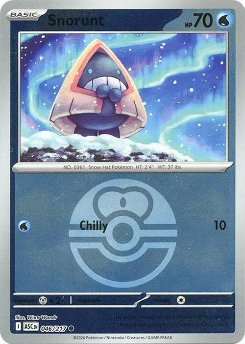 Snorunt - 046/217 (Love Ball) card art